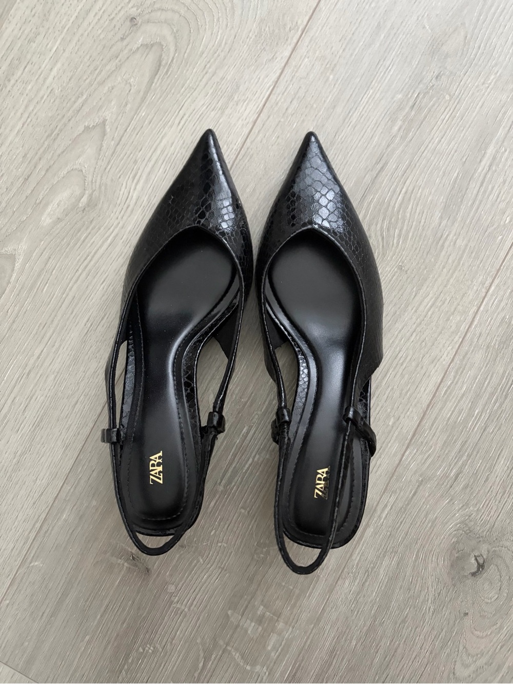 Zara Slingback Kitten Heels